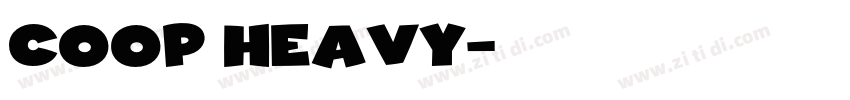 Coop Heavy字体转换